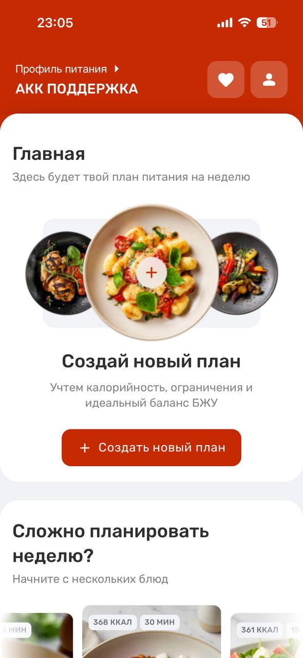 Шаг 1: иконка профиля на главной странице